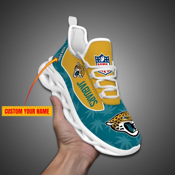 Jacksonville Jaguars Personalized Weed Limited Edition Max Soul Shoes