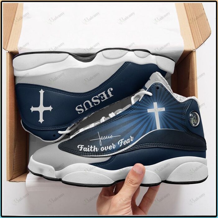 Jesus Faith Over Fear Air Jordan 13 Sneaker