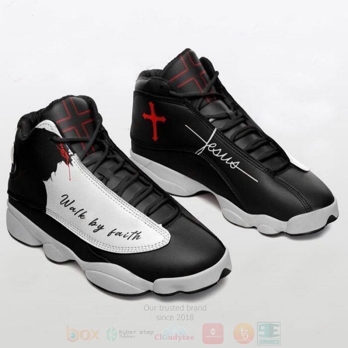 Jesus Walk By Faith Air Jordan 13 Shoes 3