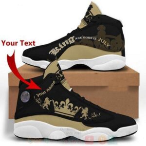 July King And July Queen July Birthday Gift Couple Gift Custom Name Air Jordan 13 Shoes