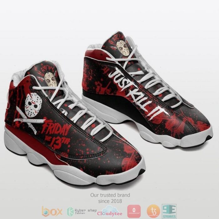 Just Kill It Friday The 13St Halloween Air Jordan 13 Sneaker Shoes