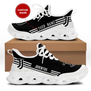 Juventus FC Custom Name Black Max Soul Shoes