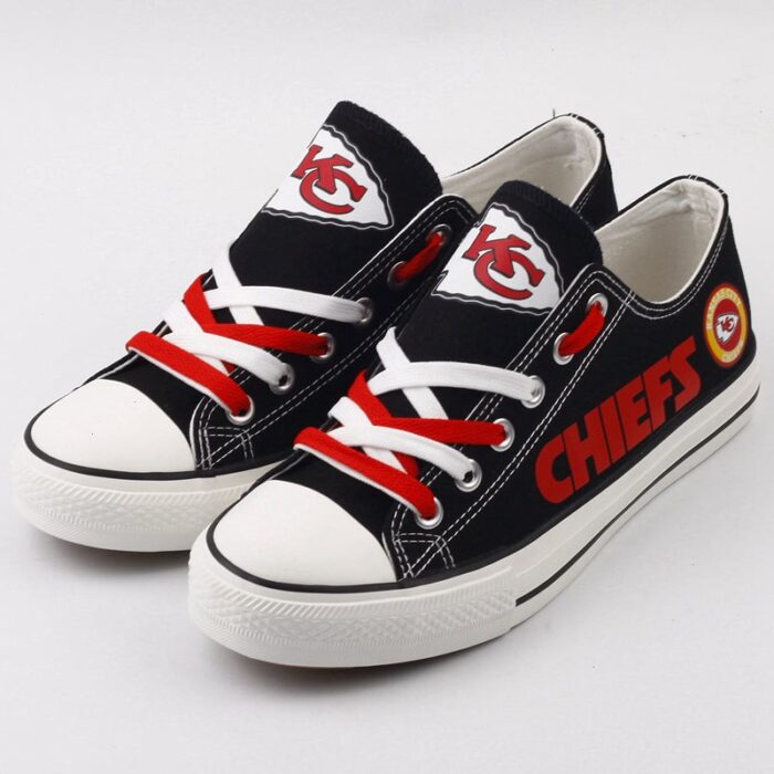 Kansas City Chiefs Men's Shoes Low Top Canvas Shoes