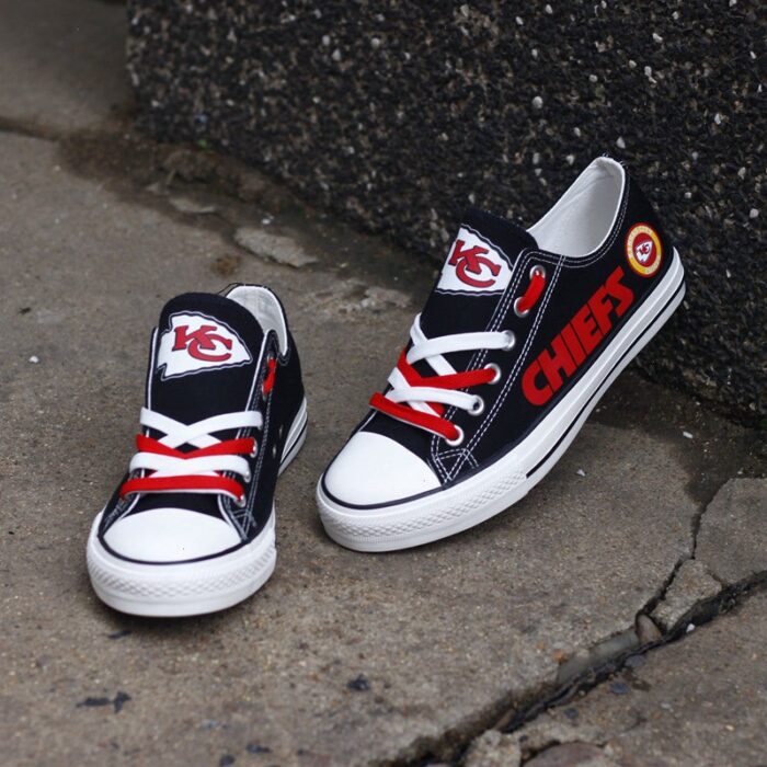 Kansas City Chiefs Men's Shoes Low Top Canvas Shoes