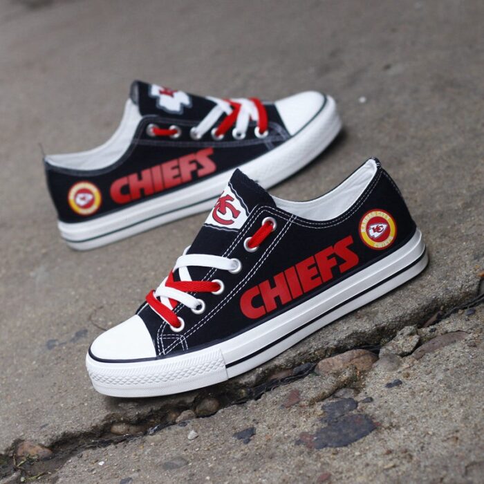 Kansas City Chiefs Men's Shoes Low Top Canvas Shoes