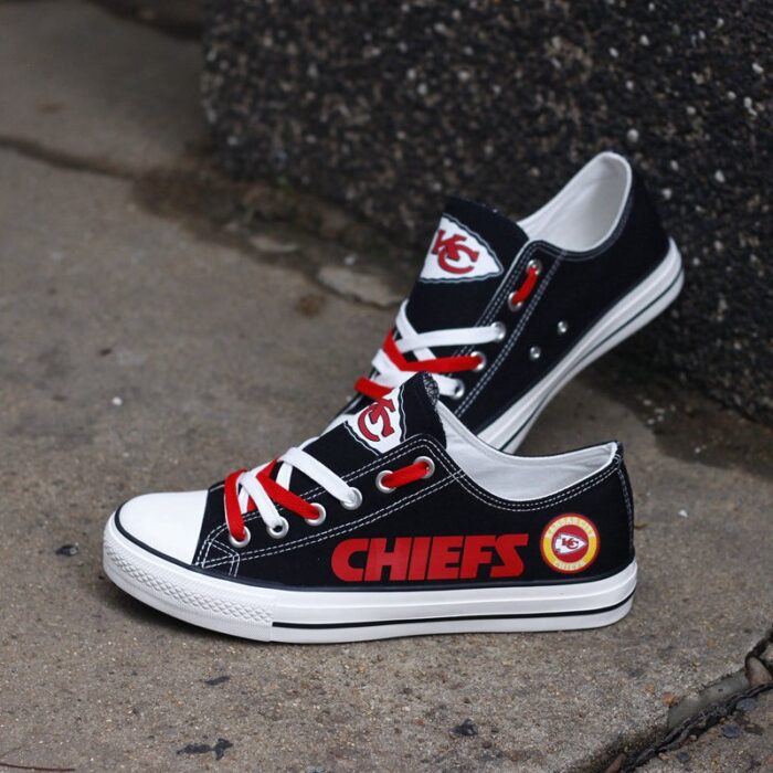 Kansas City Chiefs Men's Shoes Low Top Canvas Shoes