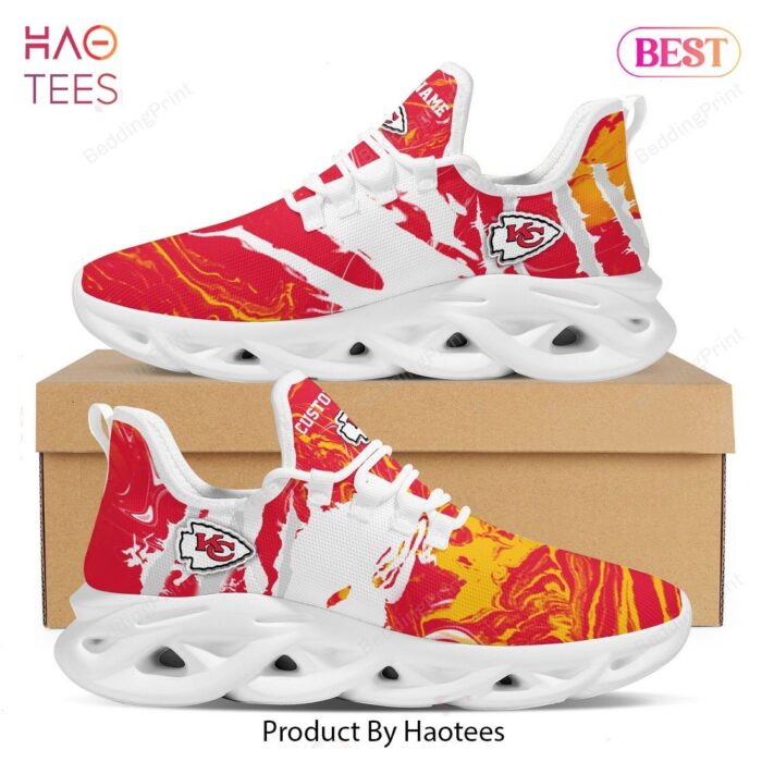 Kansas City Chiefs NFL Custom Personalized Max Soul Shoes