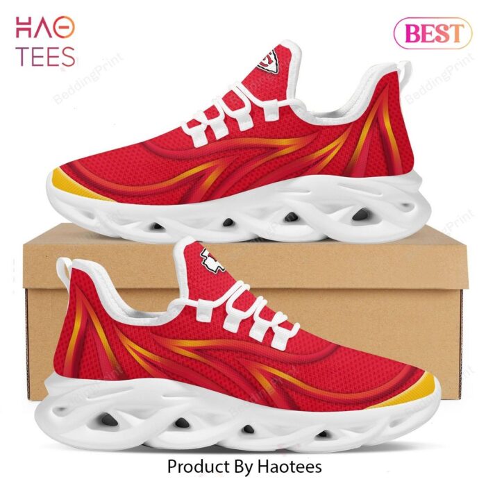 Kansas City Chiefs NFL Red Gold Color Max Soul Shoes