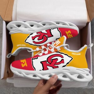 Kansas City Chiefs Personalized Custom Name Max Soul Shoes