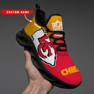 Kansas City Chiefs Personalized Custom Name Max Soul Shoes