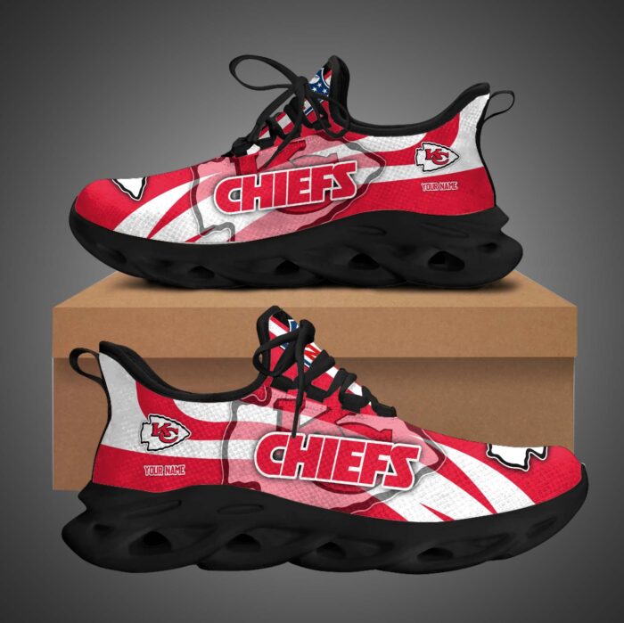 Kansas City Chiefs Personalized Max Soul Shoes