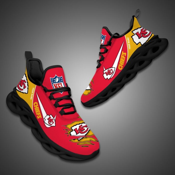 Kansas City Chiefs Personalized NFL Max Soul Shoes