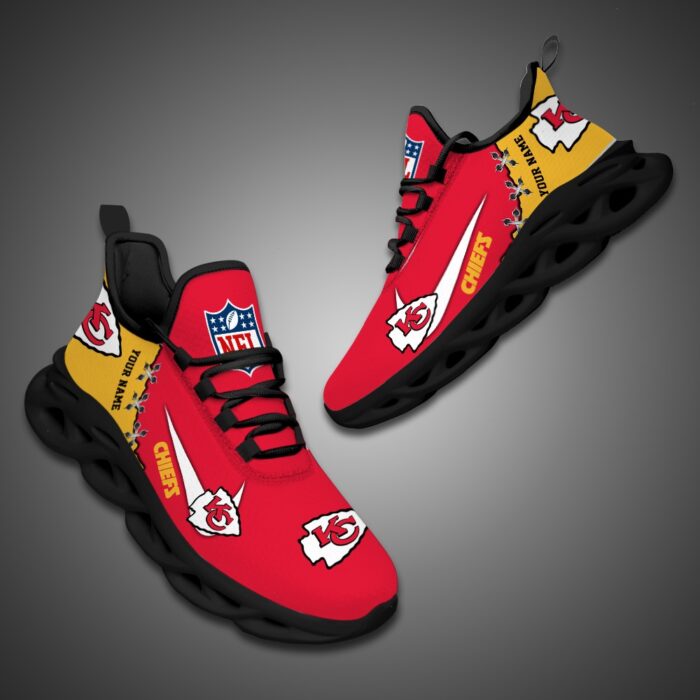 Kansas City Chiefs Personalized NFL Max Soul Shoes Fan Gift