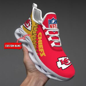 Kansas City Chiefs Personalized NFL Max Soul Shoes Ver 2