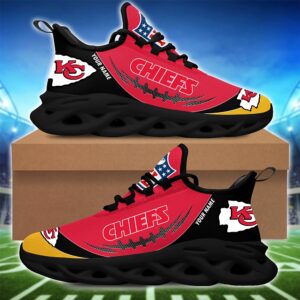 Kansas City Chiefs Personalized NFL Max Soul Shoes for Fan