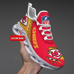 Kansas City Chiefs Personalized NFL Max Soul Shoes for NFL Fan