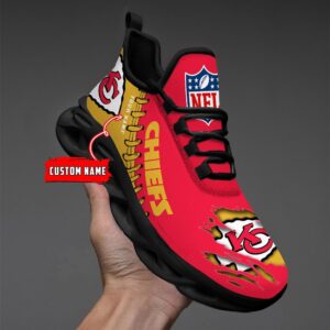 Kansas City Chiefs Personalized NFL Max Soul Shoes for NFL Fan