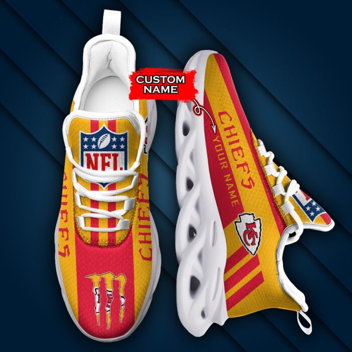 Kansas City Chiefs Personalized NFL Max Soul Sneaker