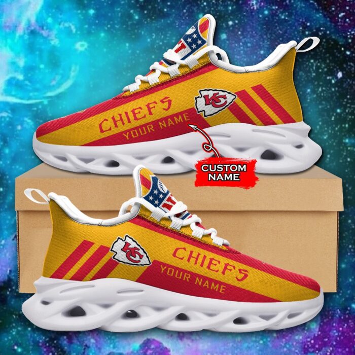 Kansas City Chiefs Personalized NFL Max Soul Sneaker