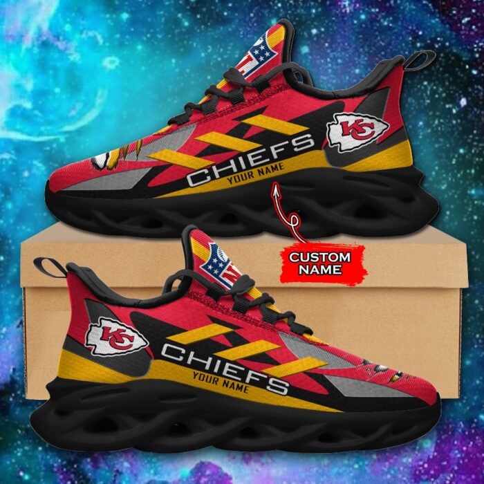 Kansas City Chiefs Personalized NFL Max Soul Sneaker Ver 1