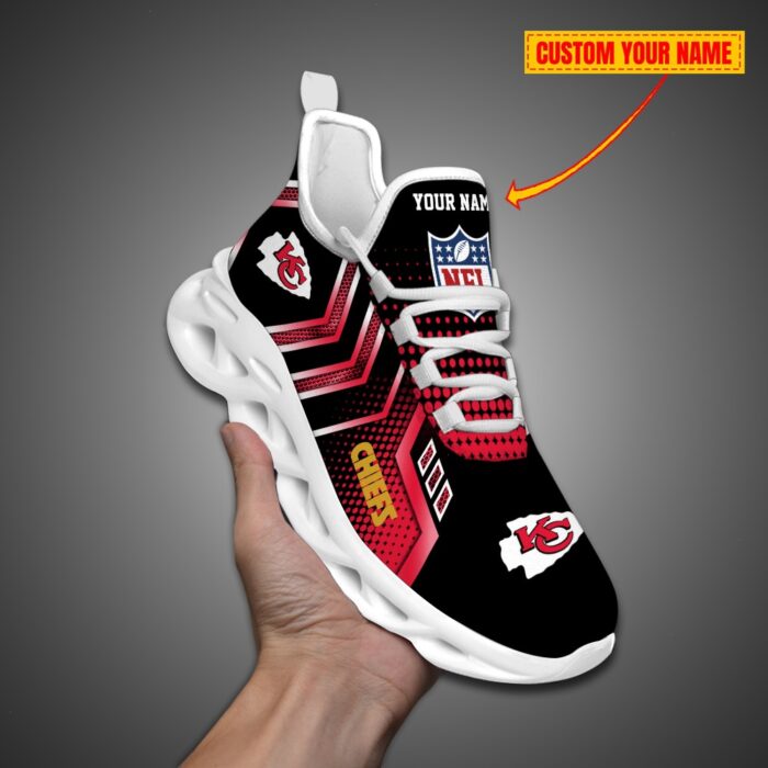 Kansas City Chiefs Personalized NFL Metal Style Design Max Soul Shoes