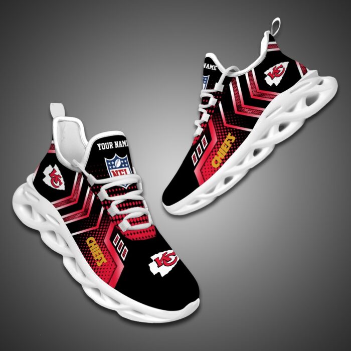 Kansas City Chiefs Personalized NFL Metal Style Design Max Soul Shoes