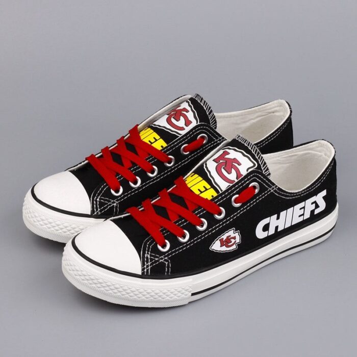 Kansas City Chiefs Women's Shoes Low Top Canvas Shoes