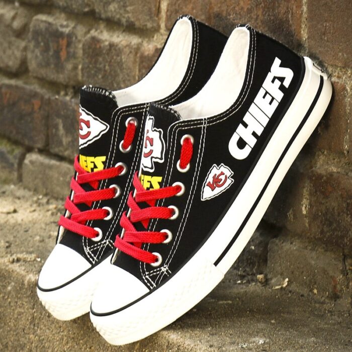 Kansas City Chiefs Women's Shoes Low Top Canvas Shoes