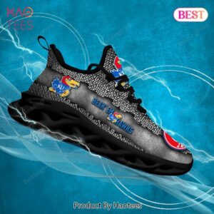 Kansas Jayhawks NCAA Black Color Max Soul Shoes