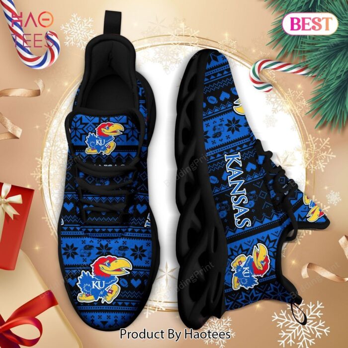 Kansas Jayhawks NCAA Blue Color Max Soul Shoes