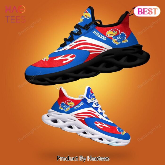 Kansas Jayhawks NCAA Blue Mix Red Max Soul Shoes Fan Gift