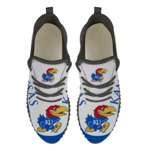 Kansas Jayhawks Sneakers Big Logo Yeezy Shoes