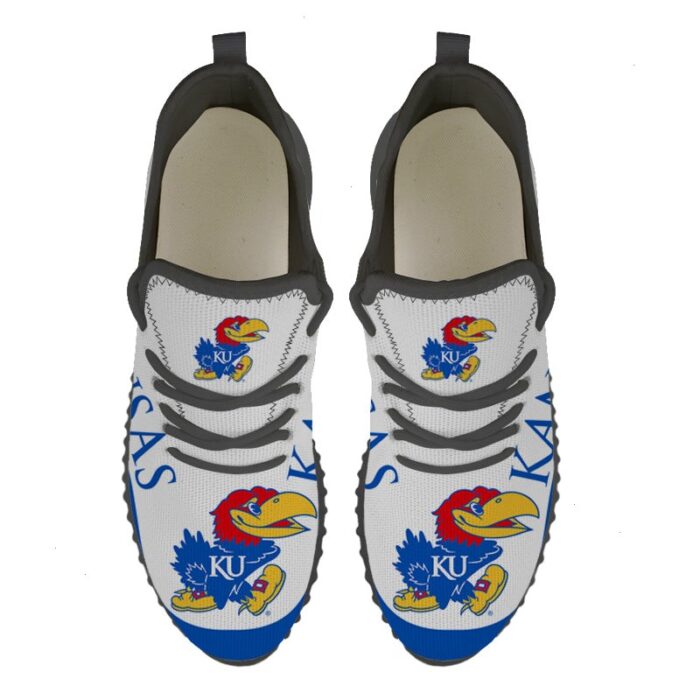 Kansas Jayhawks Sneakers Big Logo Yeezy Shoes