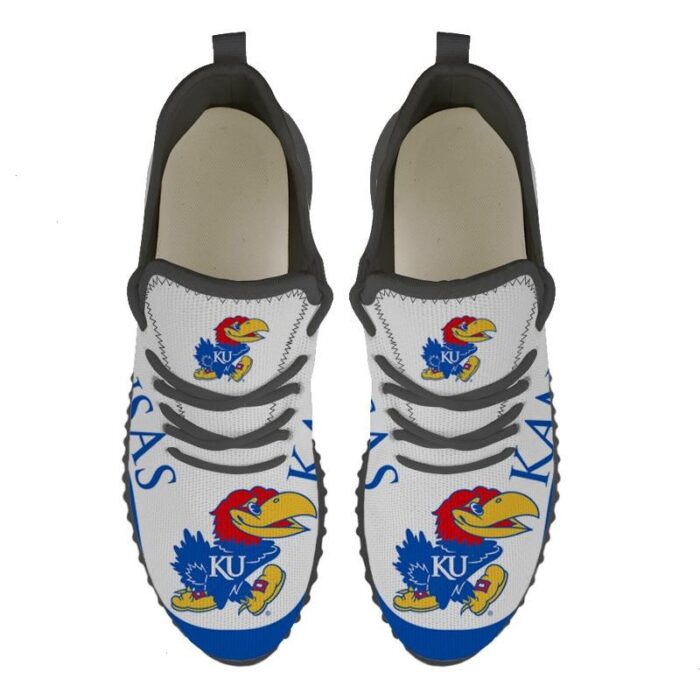 Kansas Jayhawks Sneakers Big Logo Yeezy Shoes Art 1987