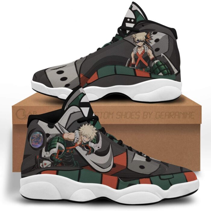 Katsuki Bakugo Anime My Hero Academia Air Jordan 13 Shoes