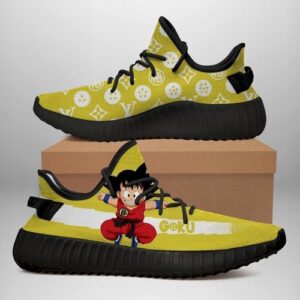 Kid Goku Yeezy Shoes Funny Dragon Ball Shoes Fan