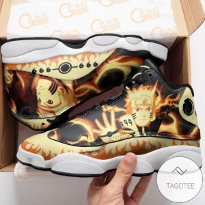 Kurama Mode Sneakers Custom Anime Air Jordan 13 Shoes