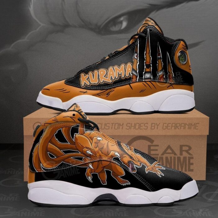 Kurama Nine Tails Anime Air Jordan 13 Shoes