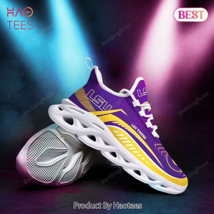 LSU Tigers NCAA Hot Gold Mix Violet Max Soul Shoes