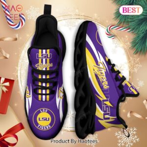 LSU Tigers NCAA Violet Mix Gold Max Soul Shoes