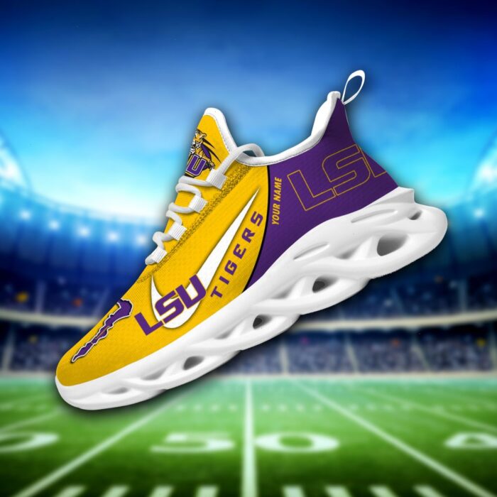 LSU Tigers Personalized Luxury NCAA Max Soul Shoes