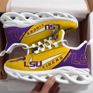 LSU Tigers Personalized Luxury NCAA Max Soul Shoes