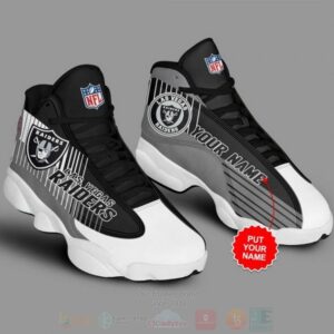 Las Vegas Raiders Football Nfl Custom Name Air Jordan 13 Shoes