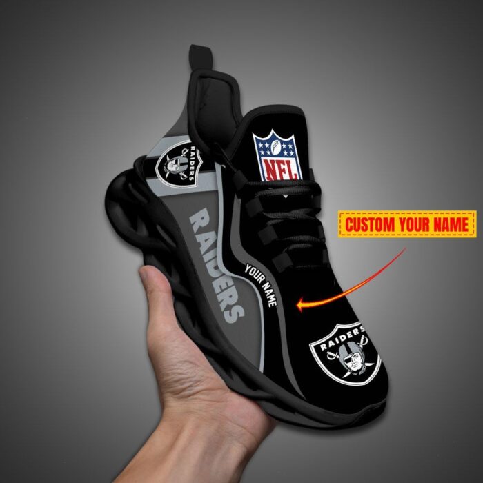 Las Vegas Raiders NFL Customized Unique Max Soul Shoes