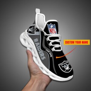 Las Vegas Raiders NFL Customized Unique Max Soul Shoes