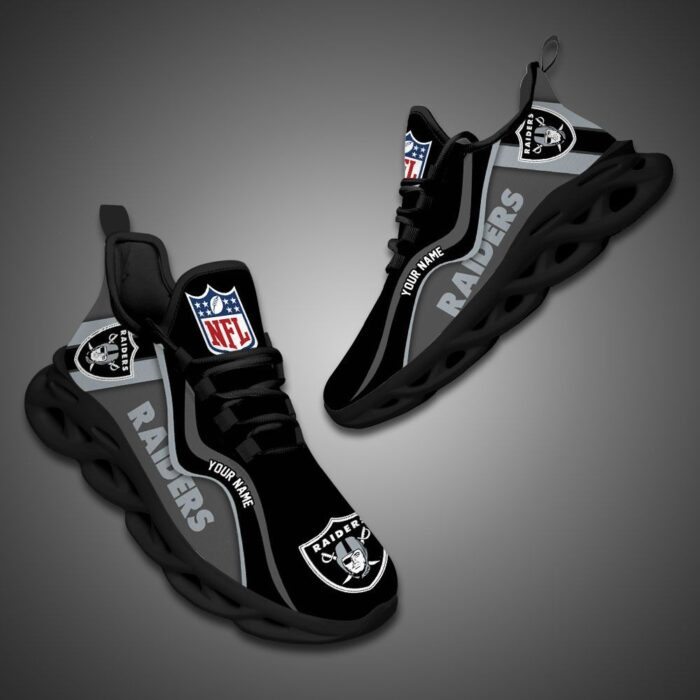 Las Vegas Raiders NFL Customized Unique Max Soul Shoes