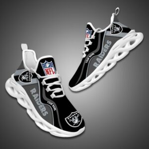 Las Vegas Raiders NFL Customized Unique Max Soul Shoes