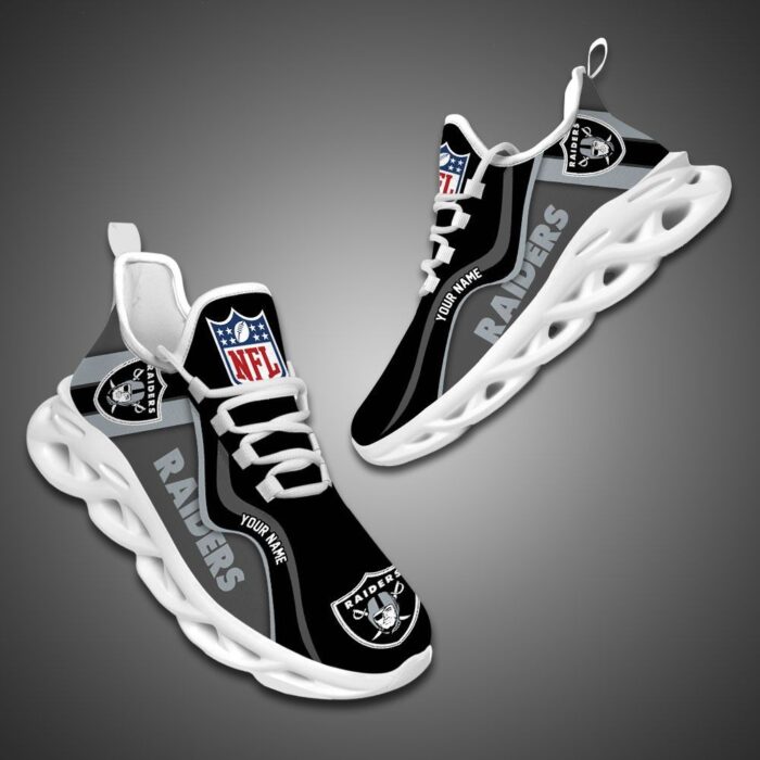 Las Vegas Raiders NFL Customized Unique Max Soul Shoes