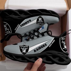 Las Vegas Raiders Personalized Luxury NFL Max Soul Shoes 281122