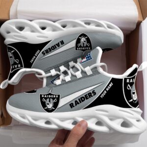 Las Vegas Raiders Personalized Luxury NFL Max Soul Shoes 281122